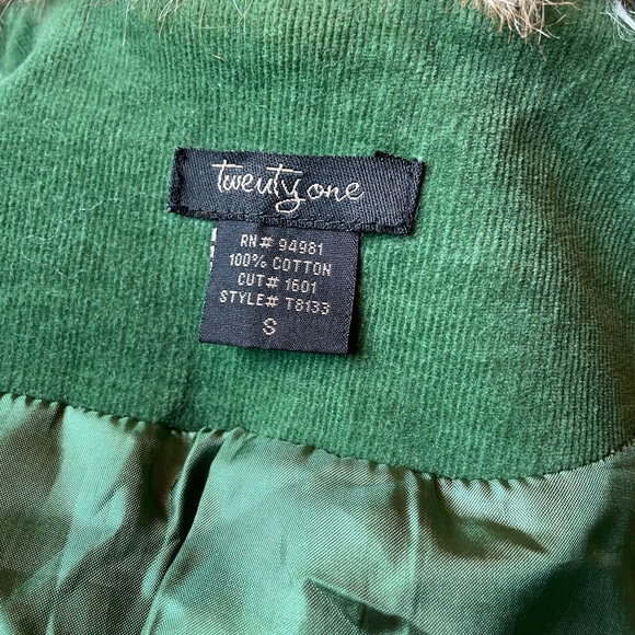 Y2K Green Corduroy Jacket - Picture 12 of 16